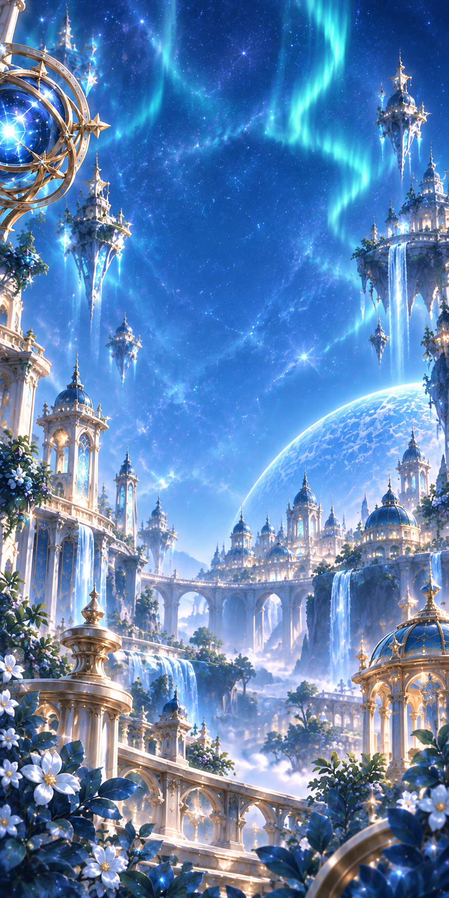 銀藍星空下的金好贏浮空城堡